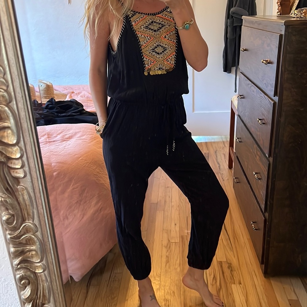 Black jumpsuit. Anthropologie.